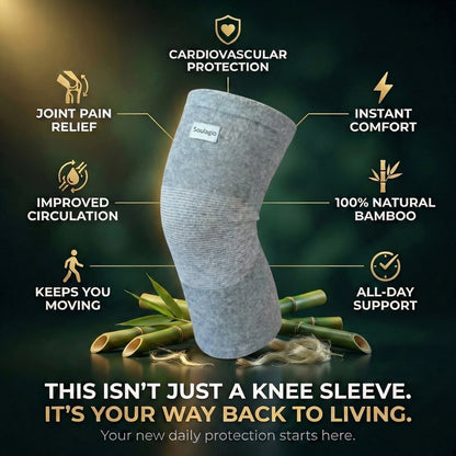 Soulagio : The bamboo knee sleeve trusted by thousands of Australians to relieve knee pain and discomfort.