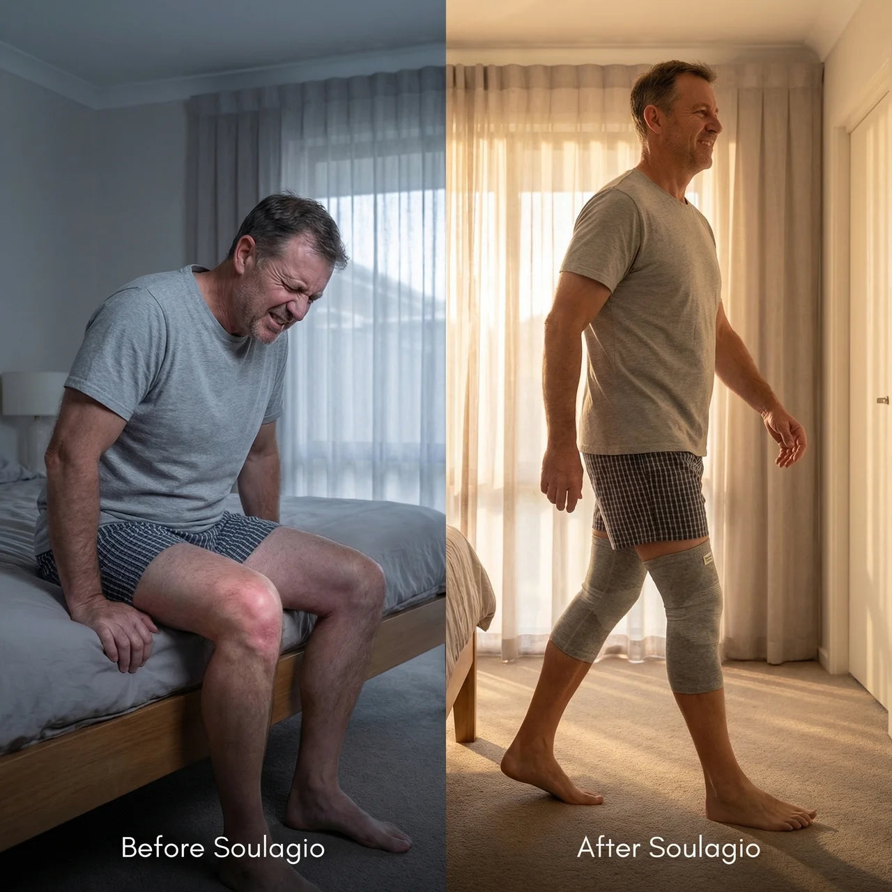 Soulagio : The bamboo knee sleeve trusted by thousands of Australians to relieve knee pain and discomfort.