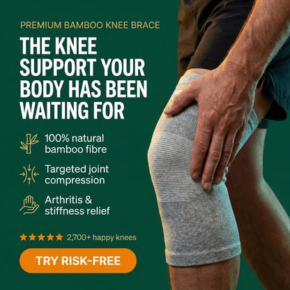 Soulagio : The bamboo knee sleeve trusted by thousands of Australians to relieve knee pain and discomfort.